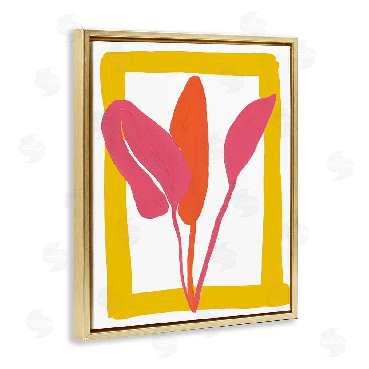 Bronwyn Baker New Oasis Warm Leaves Canvas Wall Art Print
