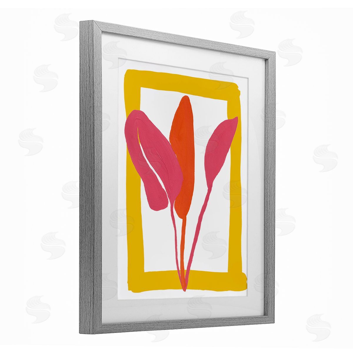 Bronwyn Baker New Oasis Warm Leaves Canvas Wall Art Print