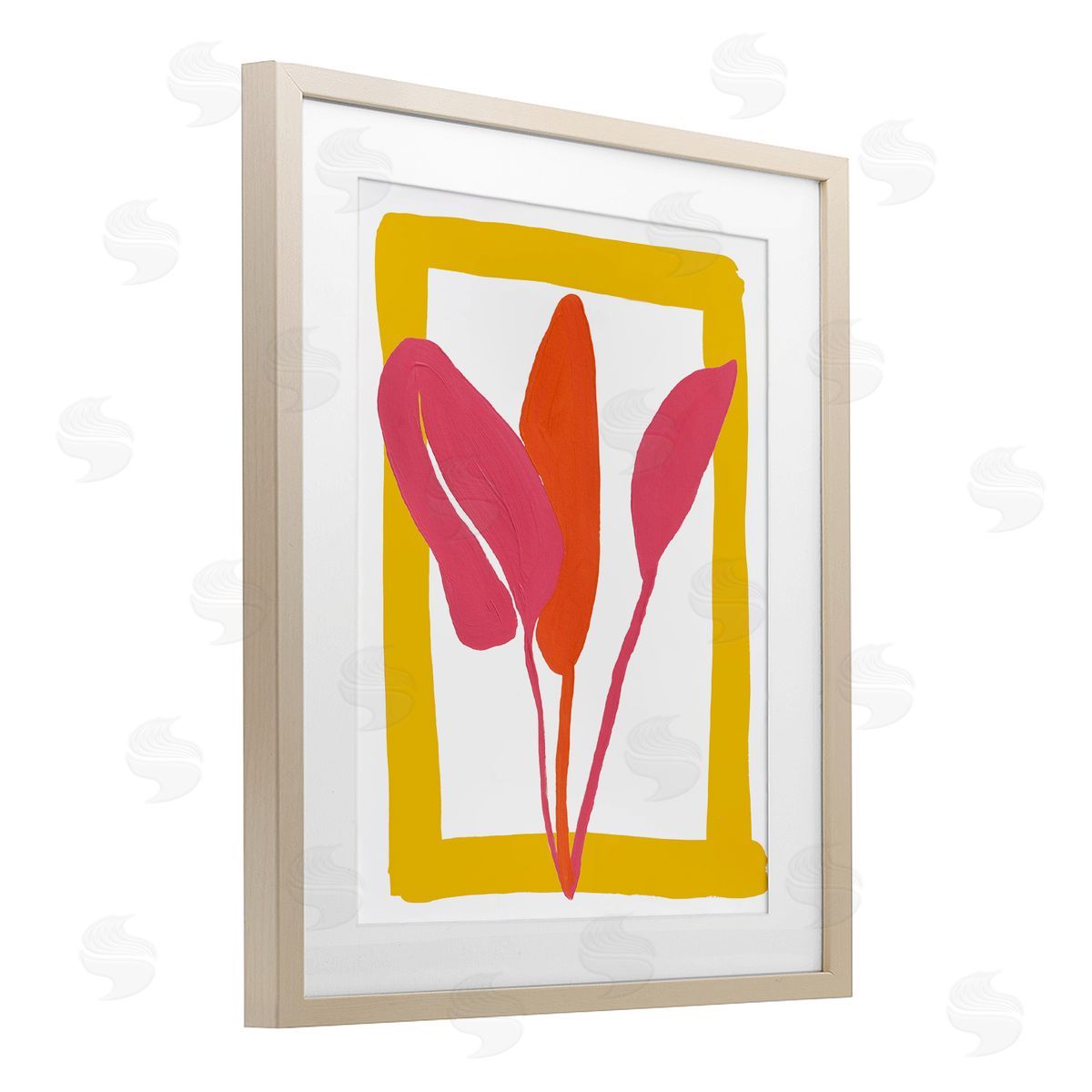 Bronwyn Baker New Oasis Warm Leaves Canvas Wall Art Print