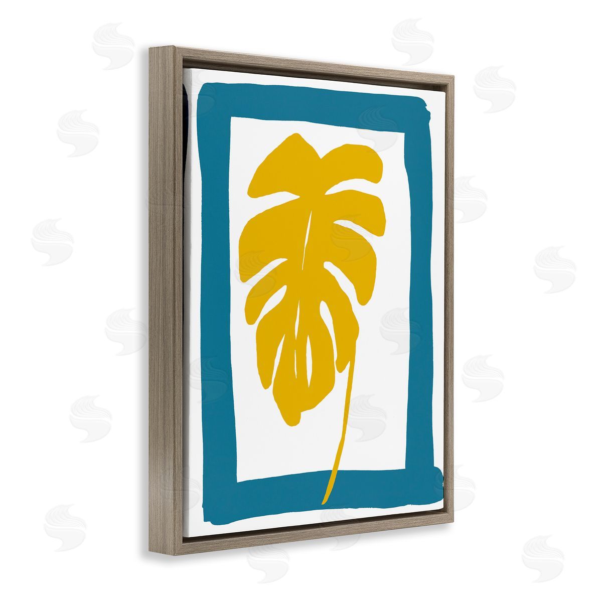 Bronwyn Baker New Oasis Monstera Leaf Canvas Wall Art Print