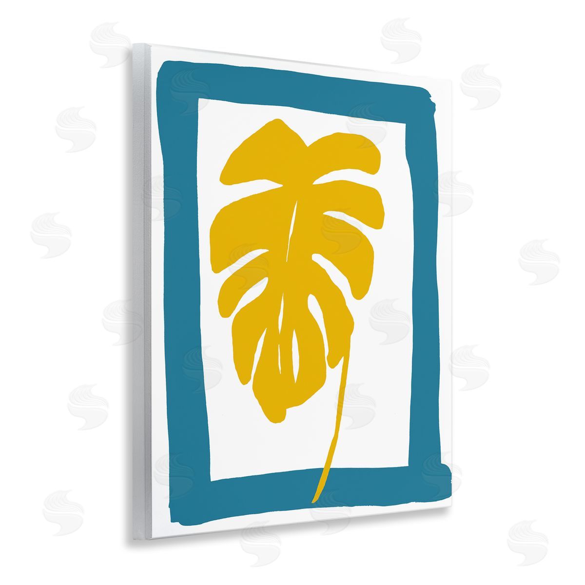 Bronwyn Baker New Oasis Monstera Leaf Canvas Wall Art Print