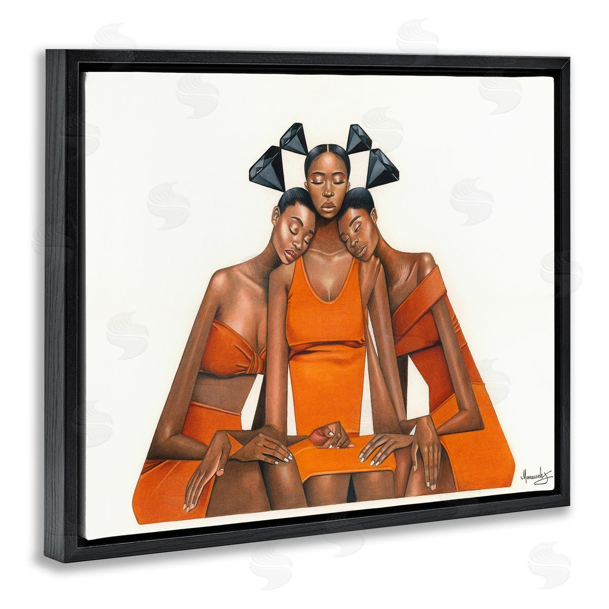 Manasseh Johnson Sr Black Diamond Sisterhood Canvas Wall Art Print