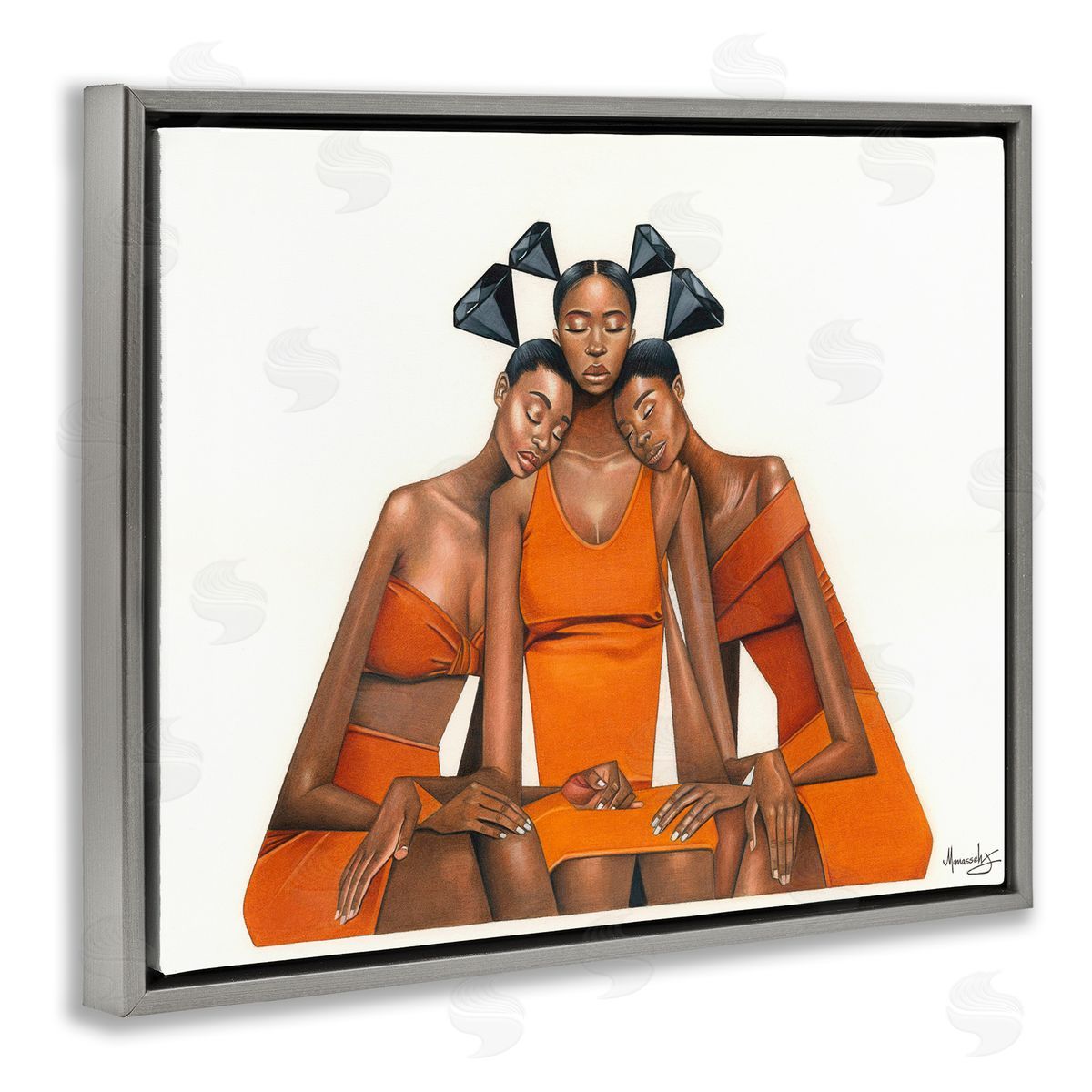 Manasseh Johnson Sr Black Diamond Sisterhood Canvas Wall Art Print