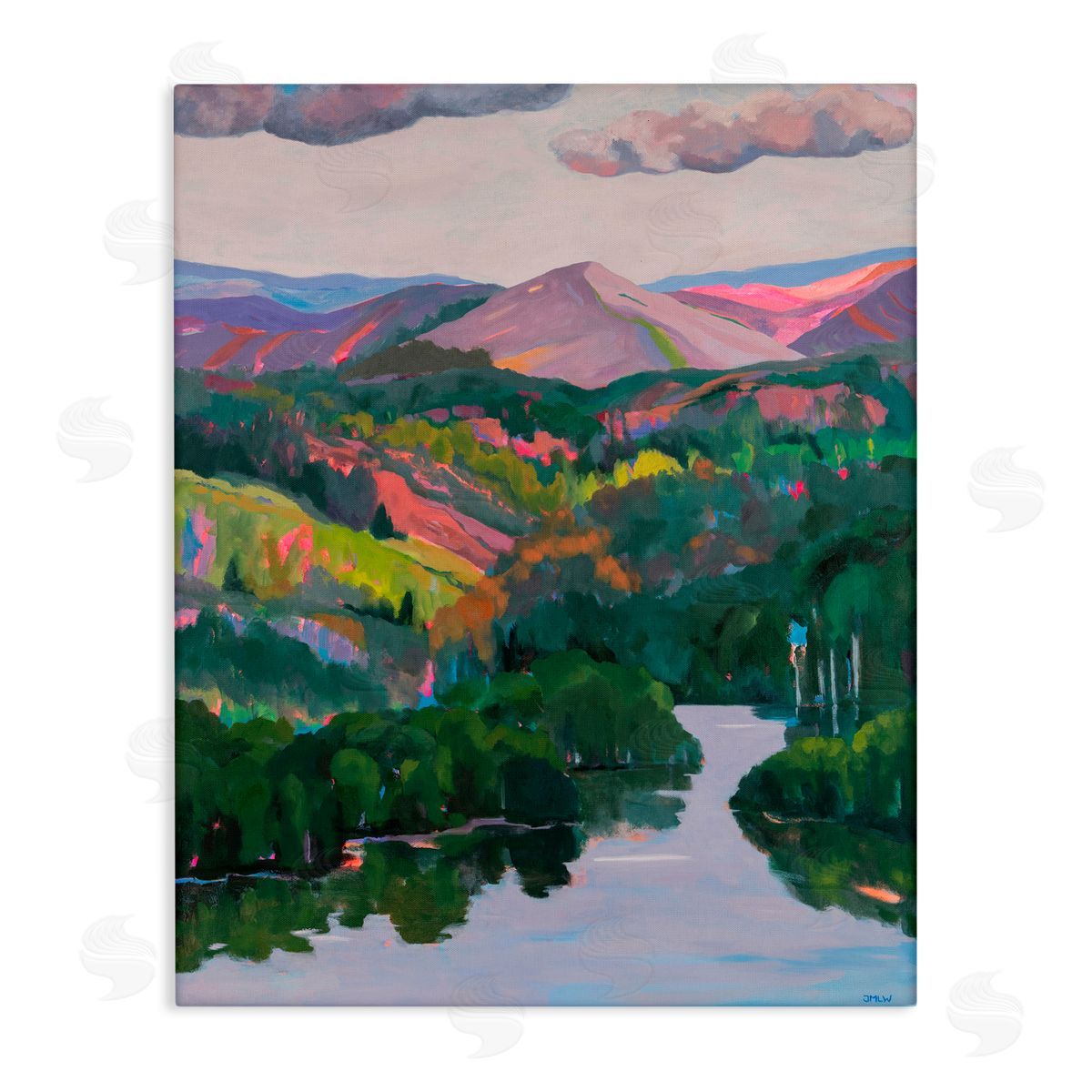 Jenny Wantuch Park City Mountains Canvas Wall Art Print