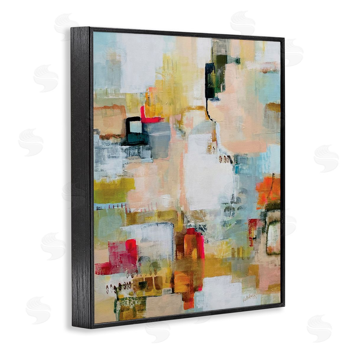 Katherine Irvin Urban Garden Abstraction Canvas Wall Art Print