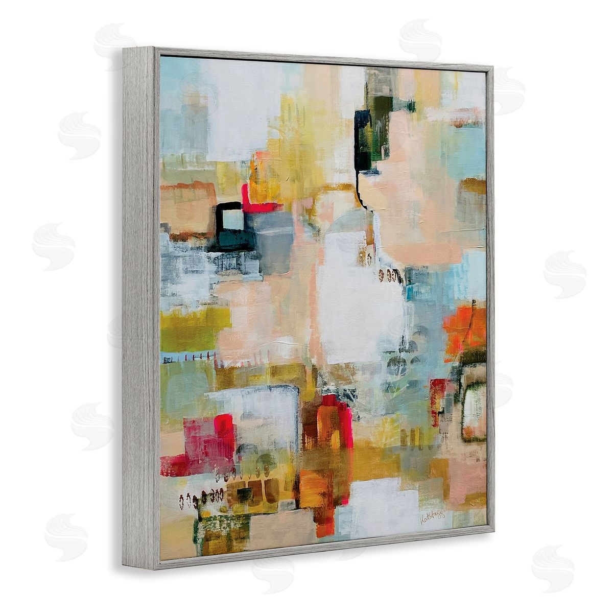 Katherine Irvin Urban Garden Abstraction Canvas Wall Art Print