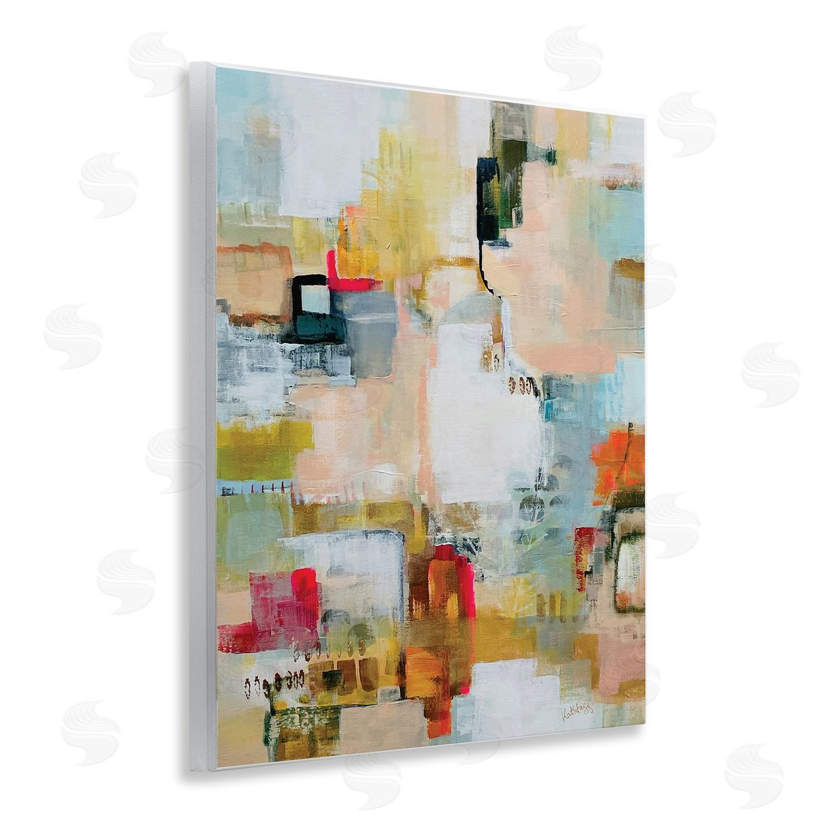 Katherine Irvin Urban Garden Abstraction Canvas Wall Art Print