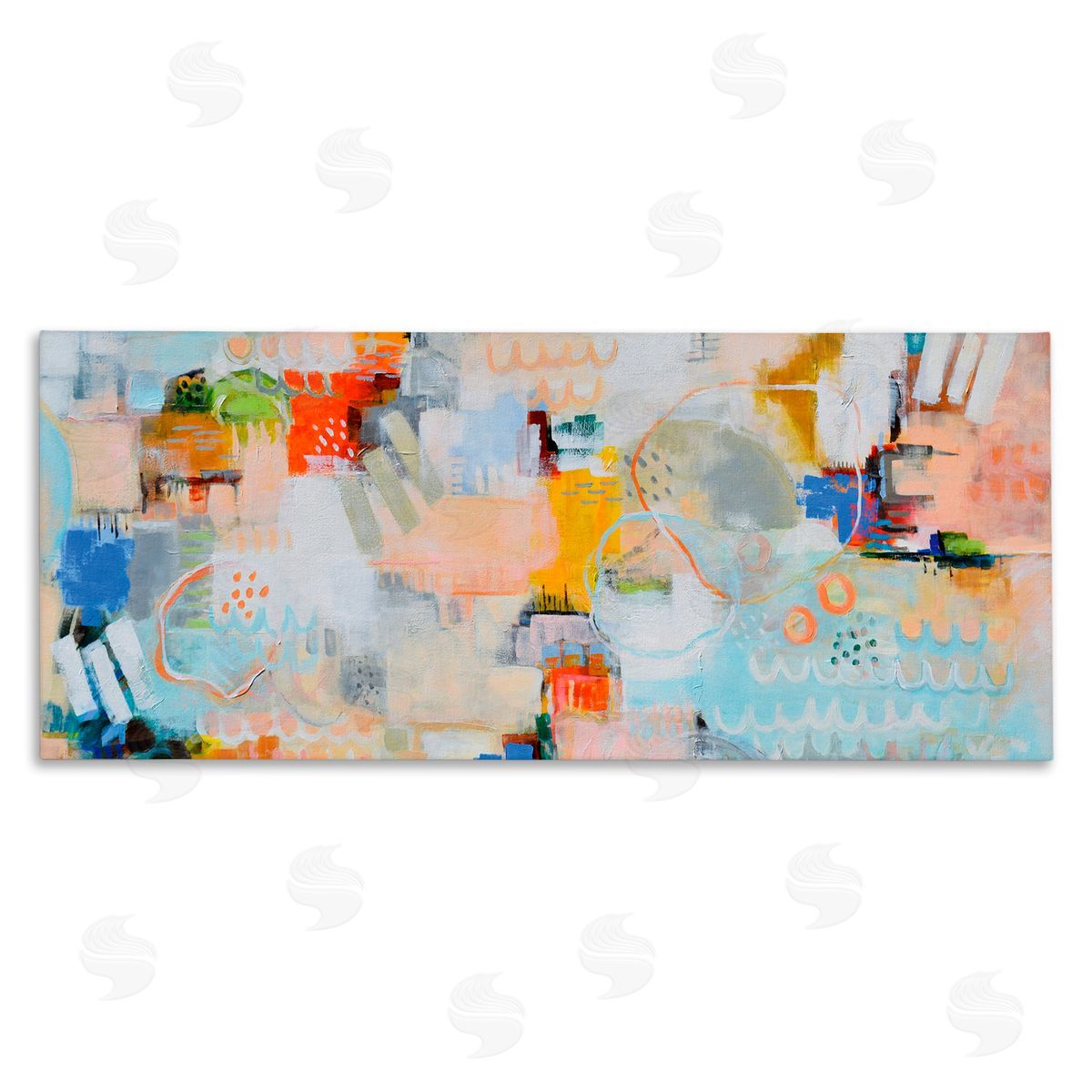 Katherine Irvin From The Heavens Abstract Canvas Wall Art Print