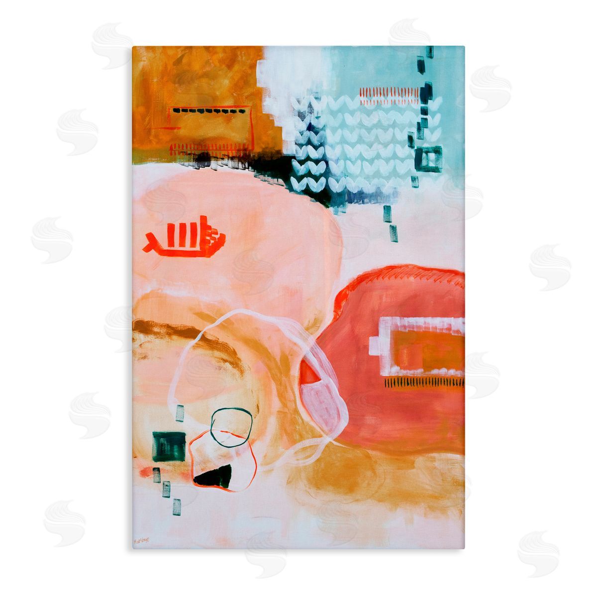 Katherine Irvin Safe Passage Abstraction Canvas Wall Art Print