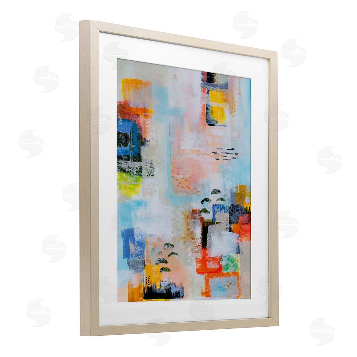 Katherine Irvin With A View Abstract Canvas Wall Art Print