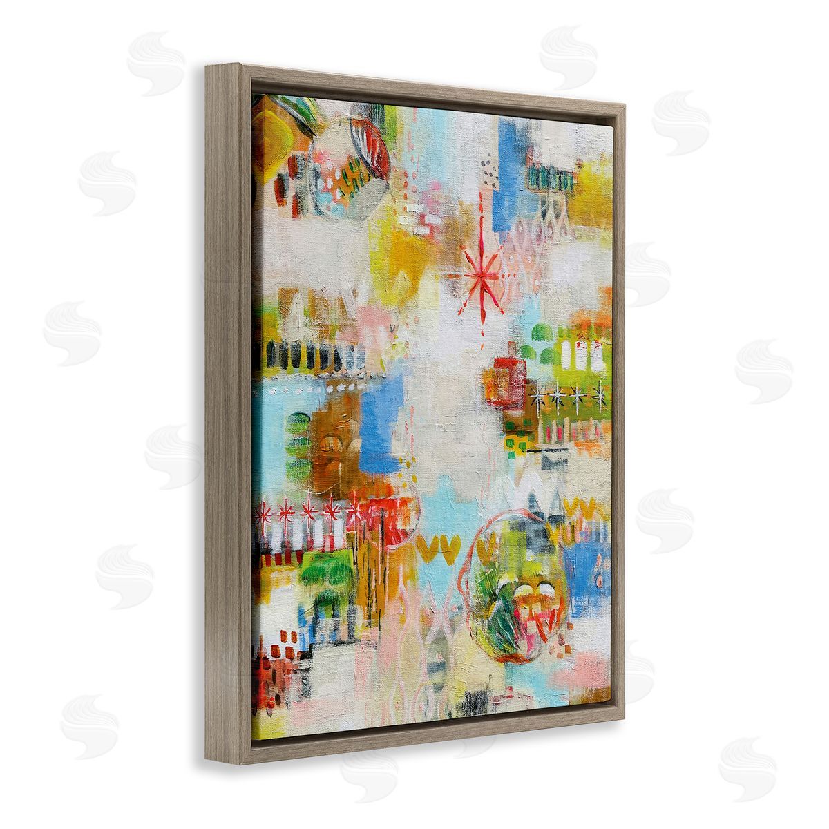 Katherine Irvin Exuberant Summer Abstract Canvas Wall Art Print
