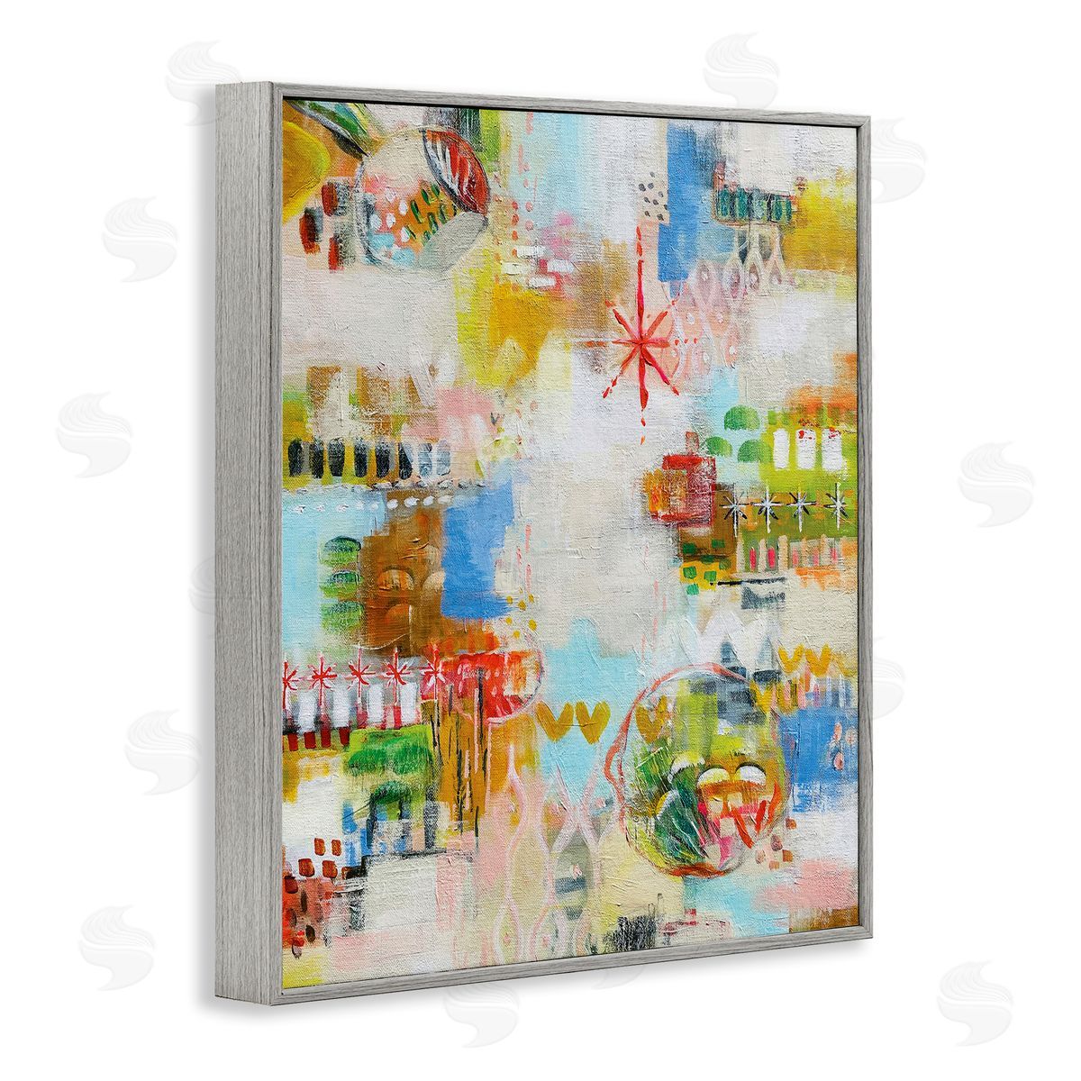 Katherine Irvin Exuberant Summer Abstract Canvas Wall Art Print