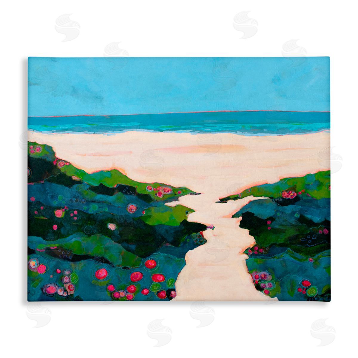 Dorothy Holmes Mohler Modern Smooth Coasting Canvas Wall Art Print