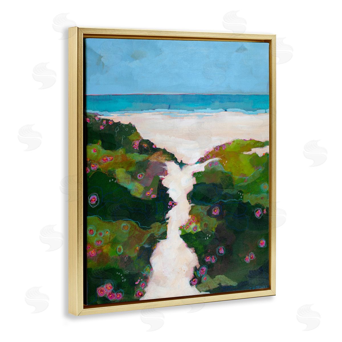 Dorothy Holmes Mohler Coastal Path Modern Canvas Wall Art Print