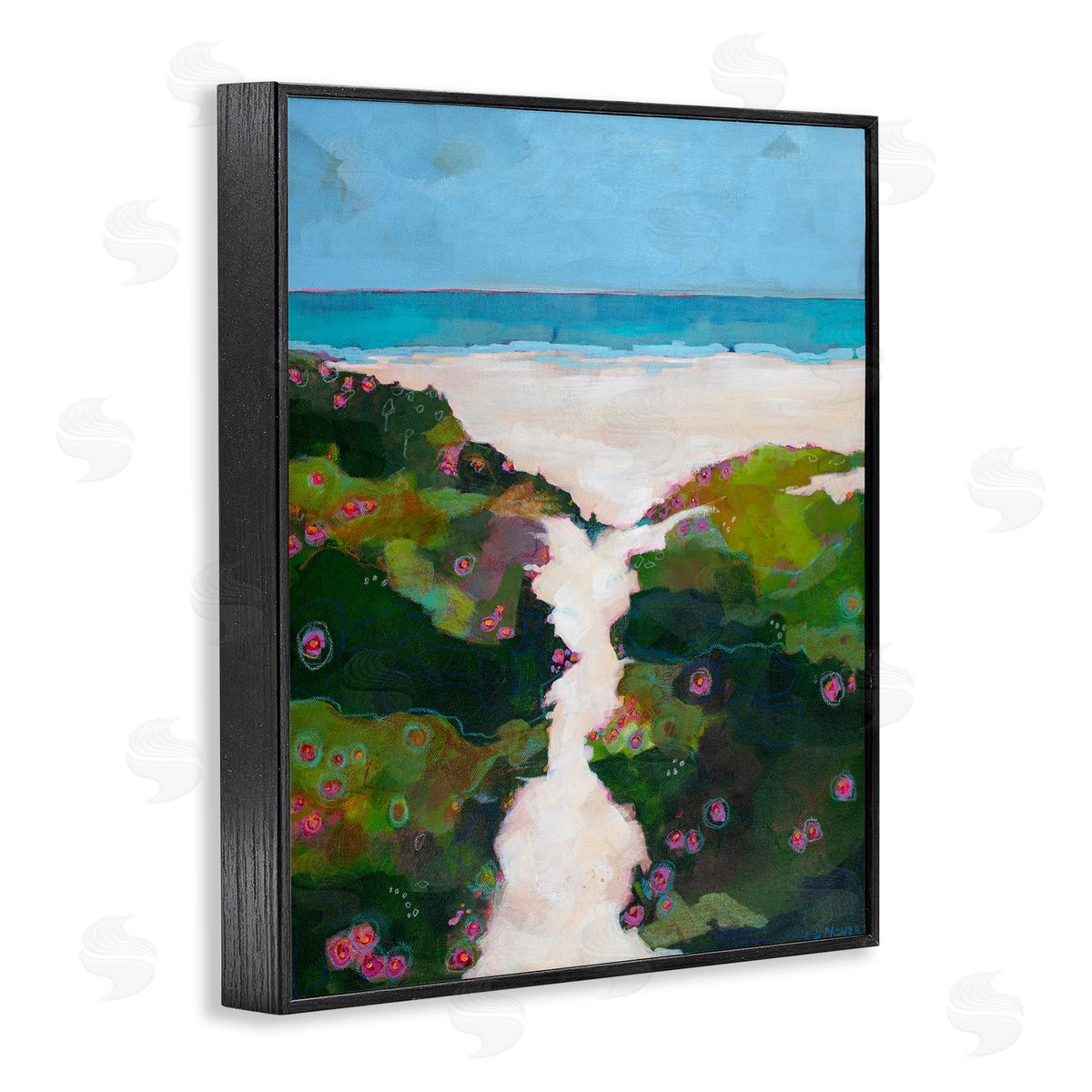 Dorothy Holmes Mohler Coastal Path Modern Canvas Wall Art Print