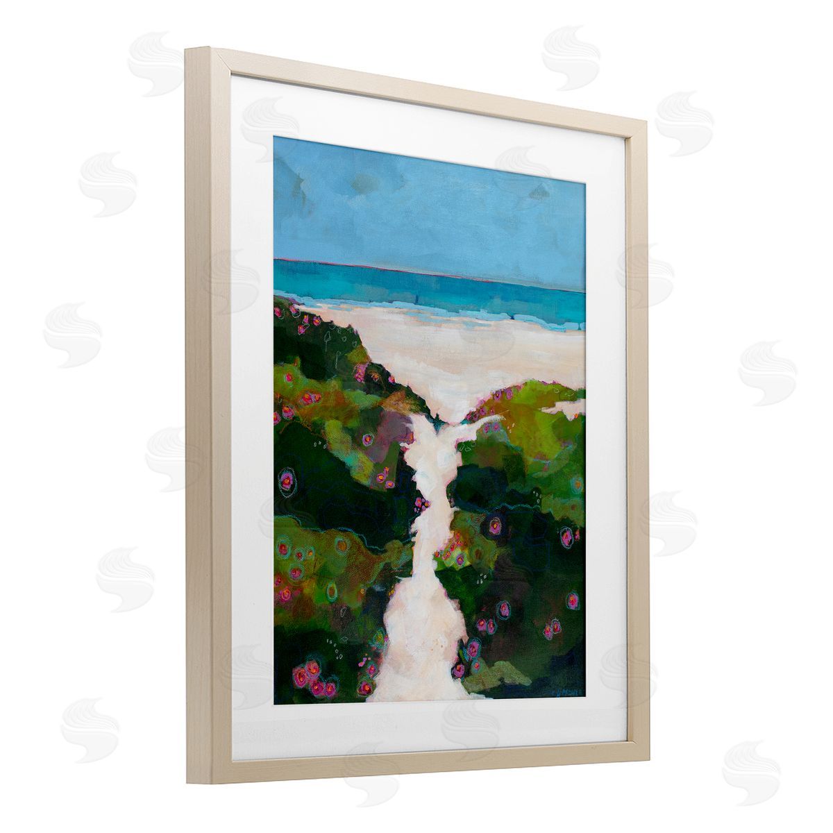 Dorothy Holmes Mohler Coastal Path Modern Canvas Wall Art Print