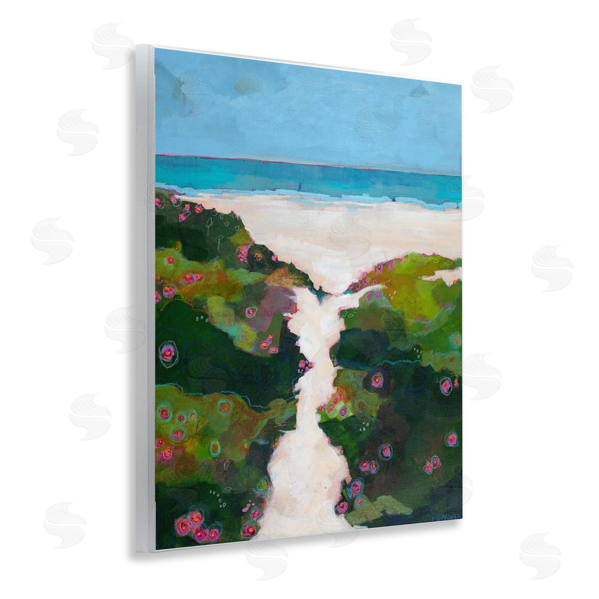 Dorothy Holmes Mohler Coastal Path Modern Canvas Wall Art Print