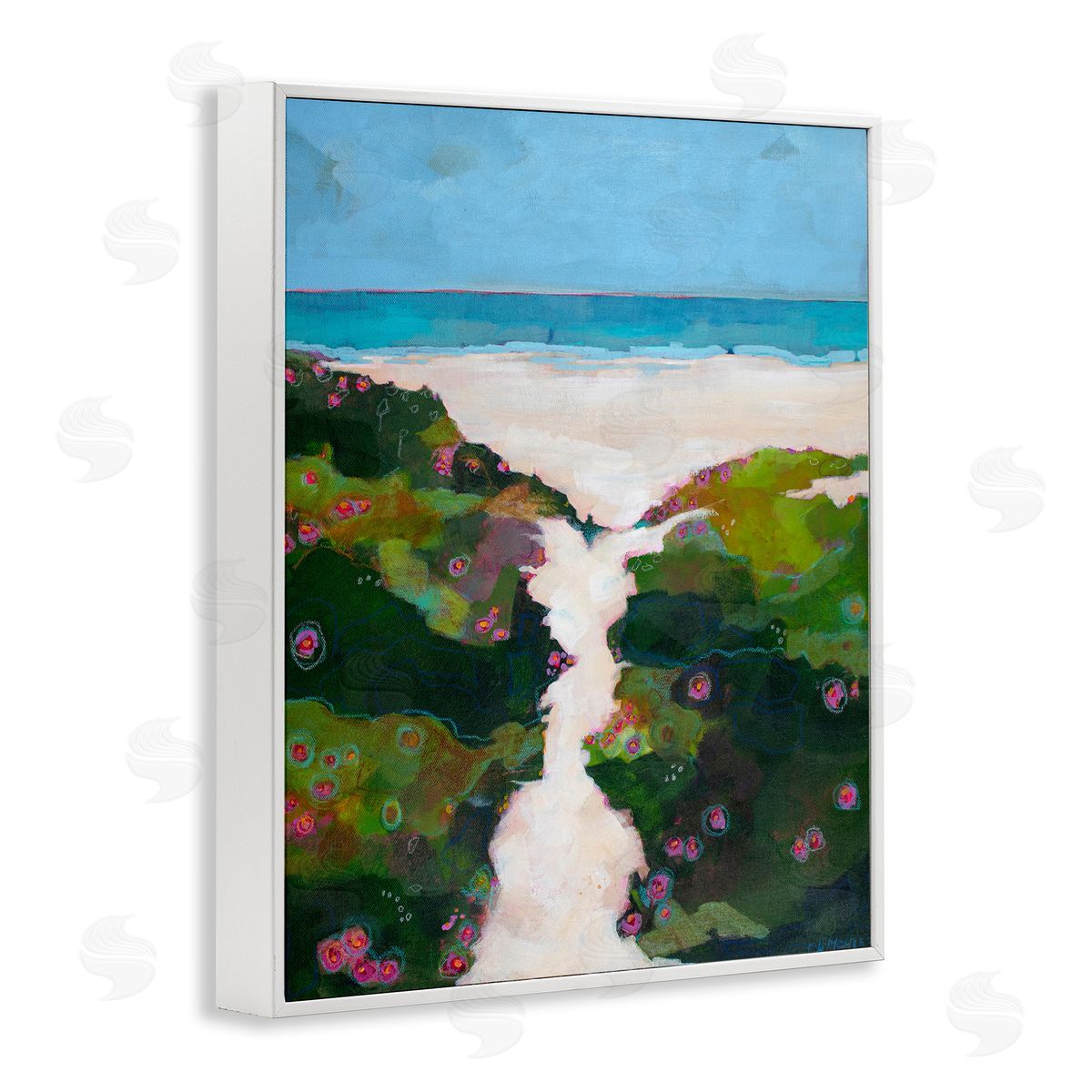 Dorothy Holmes Mohler Coastal Path Modern Canvas Wall Art Print