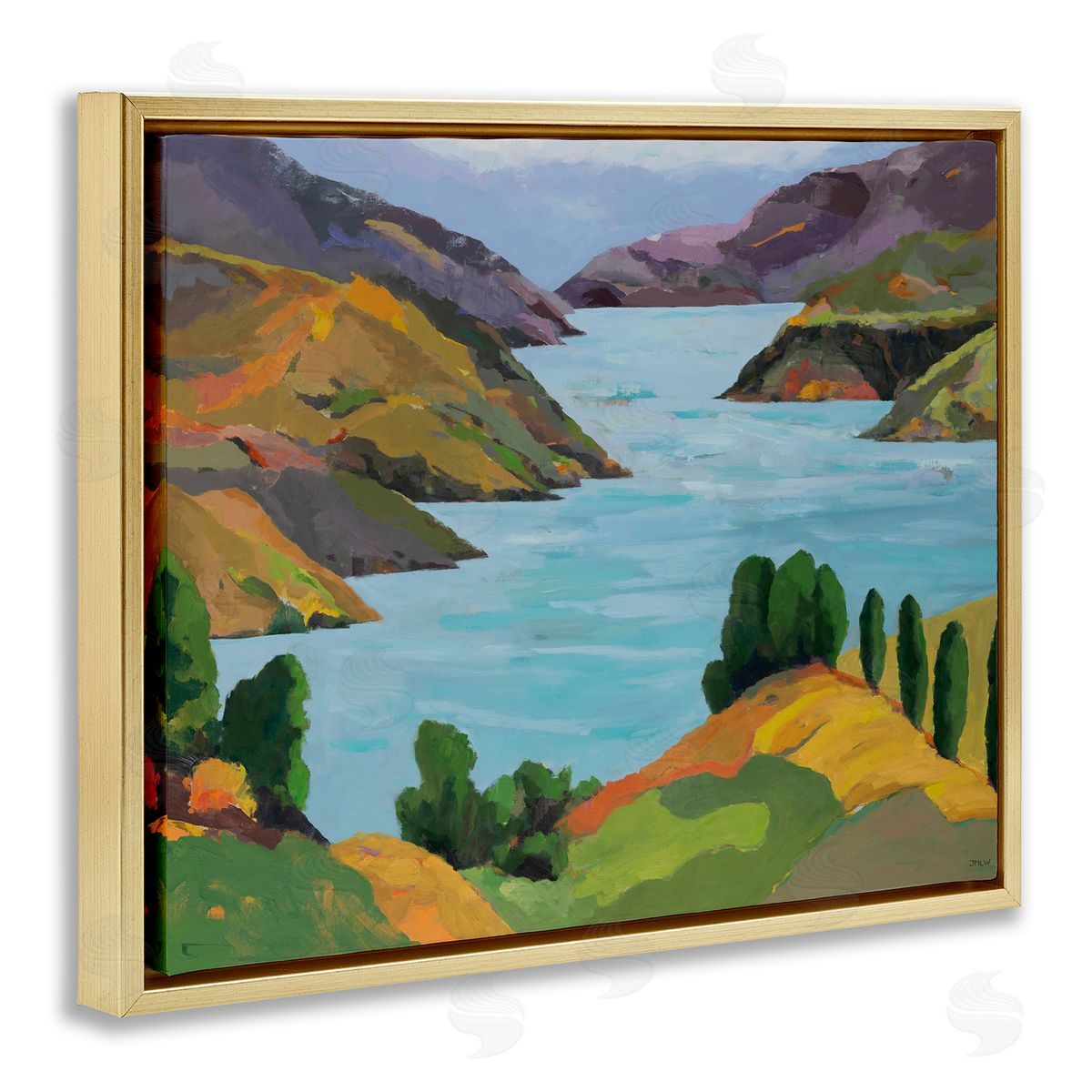 Jenny Wantuch Akaroa Sound Landscape Canvas Wall Art Print