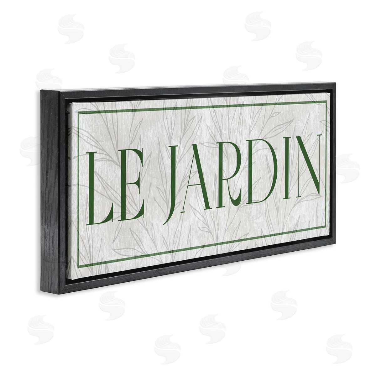 Lil' Rue Le Jardin on Minimal Leaves Canvas Wall Art Print