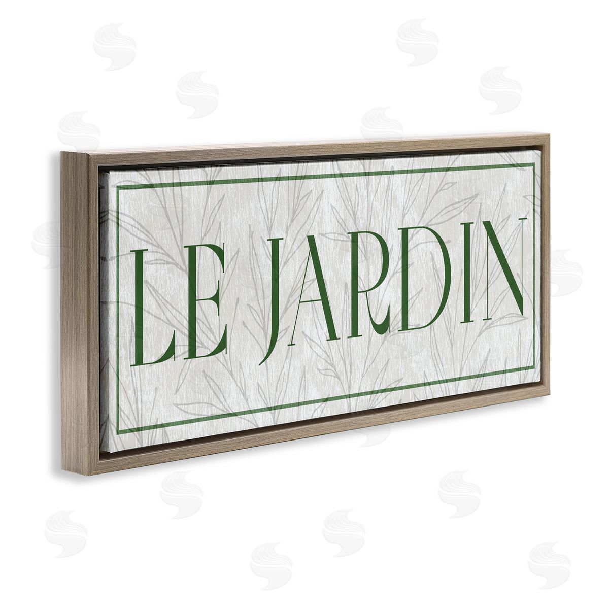 Lil' Rue Le Jardin on Minimal Leaves Canvas Wall Art Print