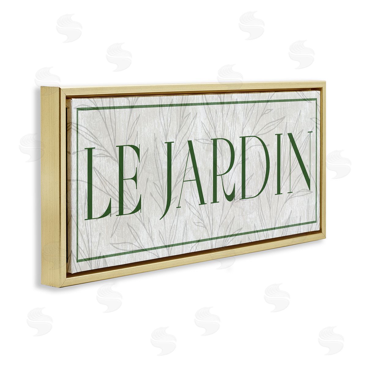Lil' Rue Le Jardin on Minimal Leaves Canvas Wall Art Print