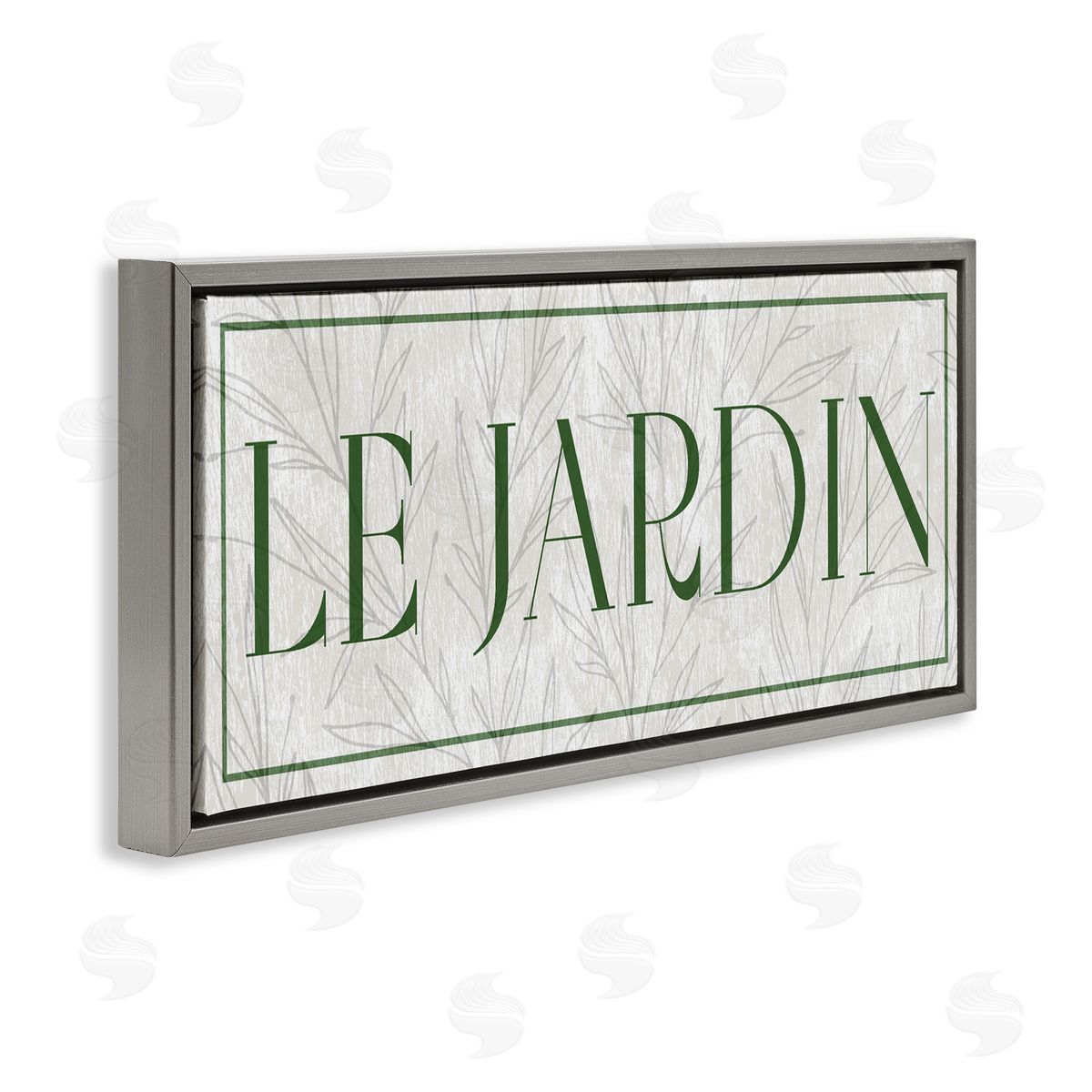 Lil' Rue Le Jardin on Minimal Leaves Canvas Wall Art Print