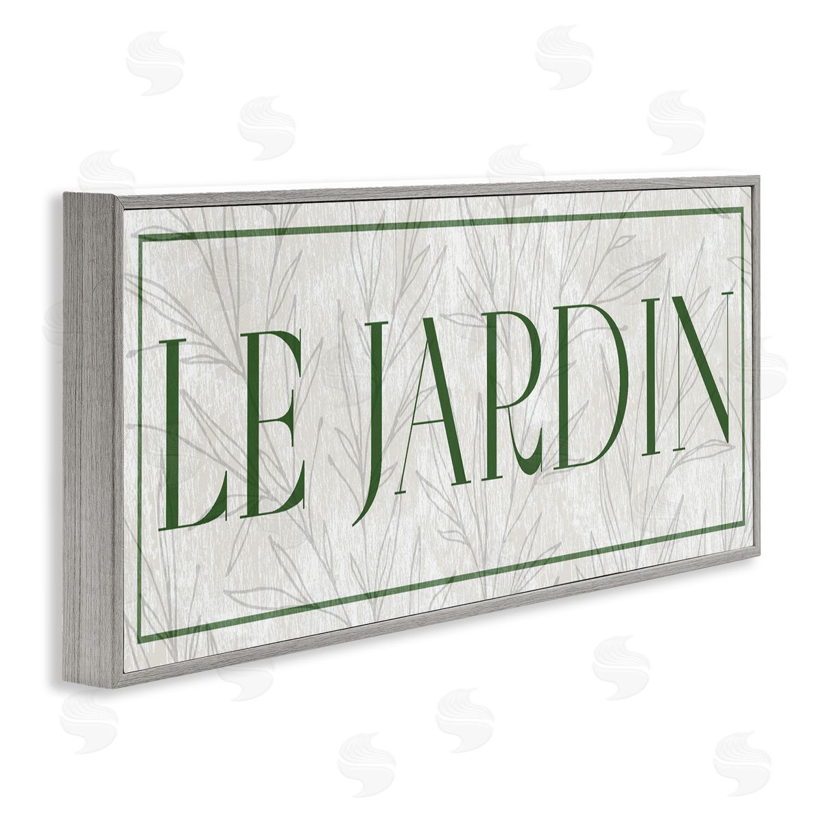 Lil' Rue Le Jardin on Minimal Leaves Canvas Wall Art Print