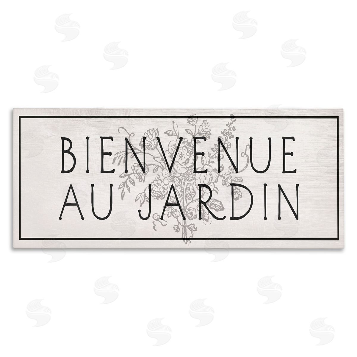 Lil' Rue Minimal Vintage Garden Welcome Canvas Wall Art Print