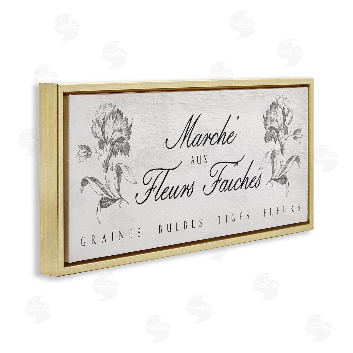 Lil' Rue French Flower Market Rustic Canvas Wall Art Print