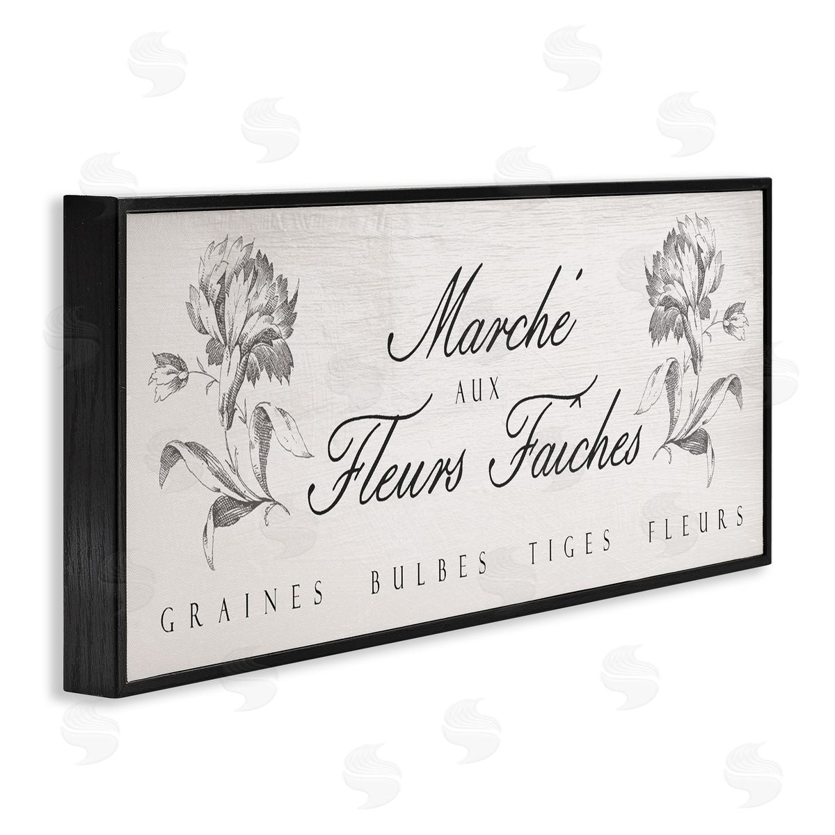 Lil' Rue French Flower Market Rustic Canvas Wall Art Print