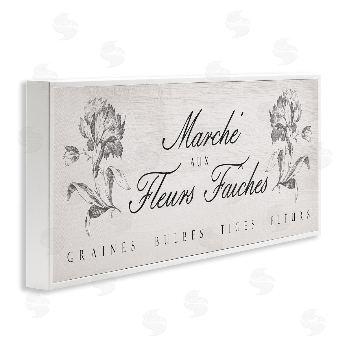 Lil' Rue French Flower Market Rustic Canvas Wall Art Print