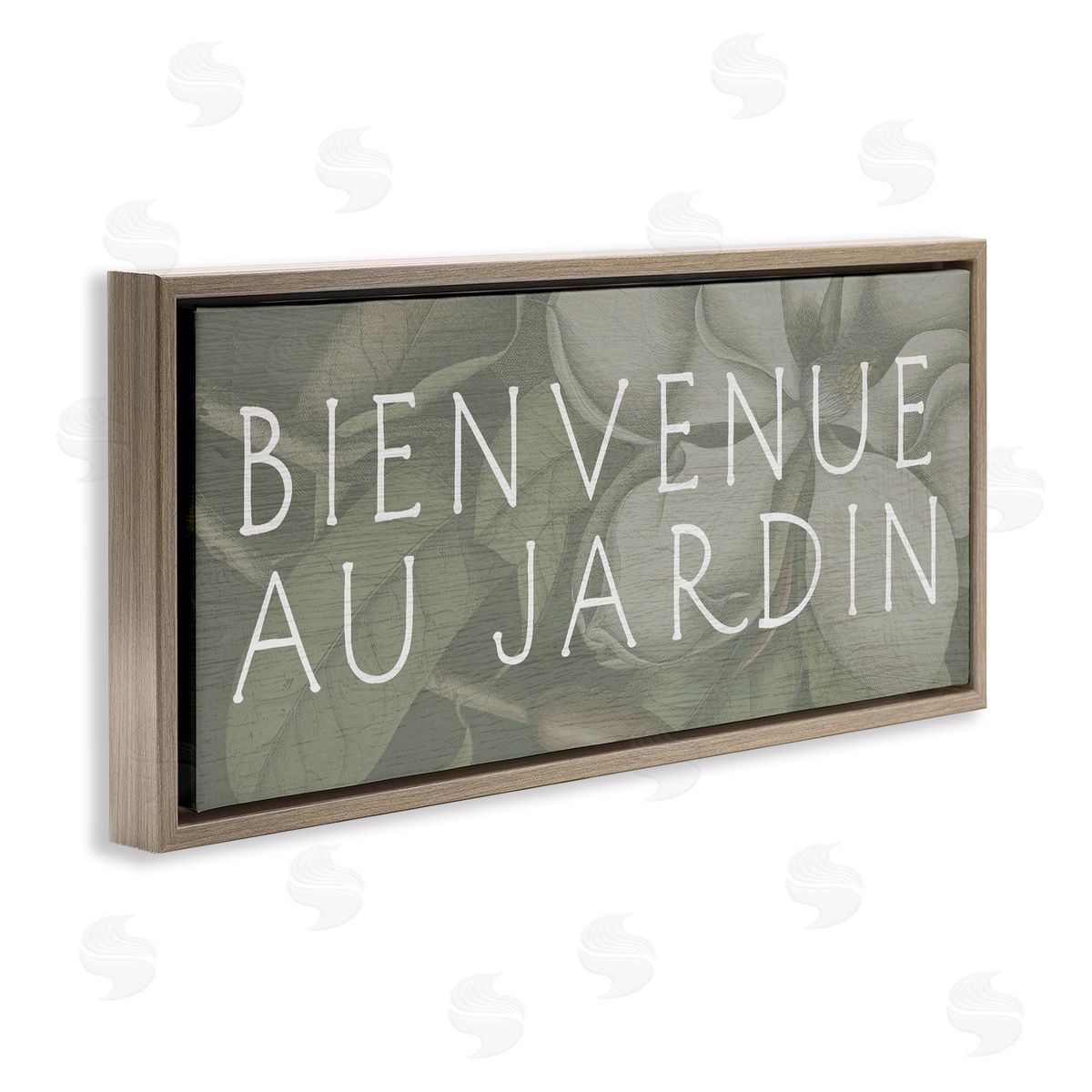 Lil' Rue Vintage Grey Garden Welcome Canvas Wall Art Print