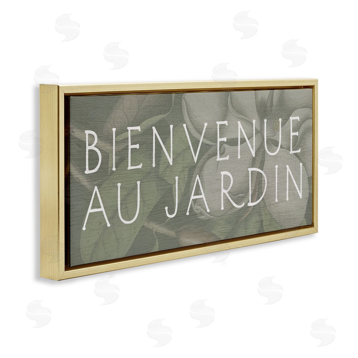Lil' Rue Vintage Grey Garden Welcome Canvas Wall Art Print