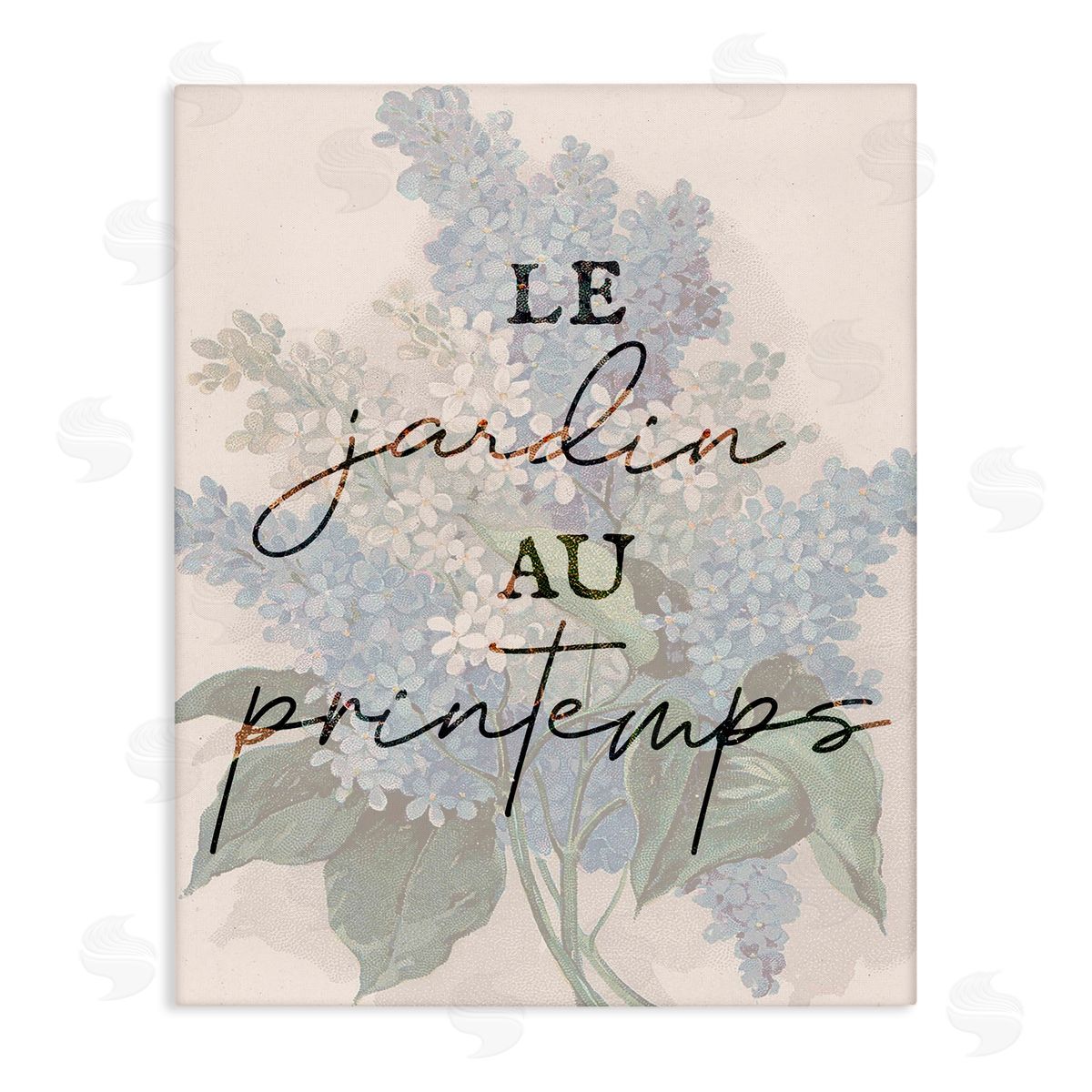 Lil' Rue Garden In Spring French Canvas Wall Art Print
