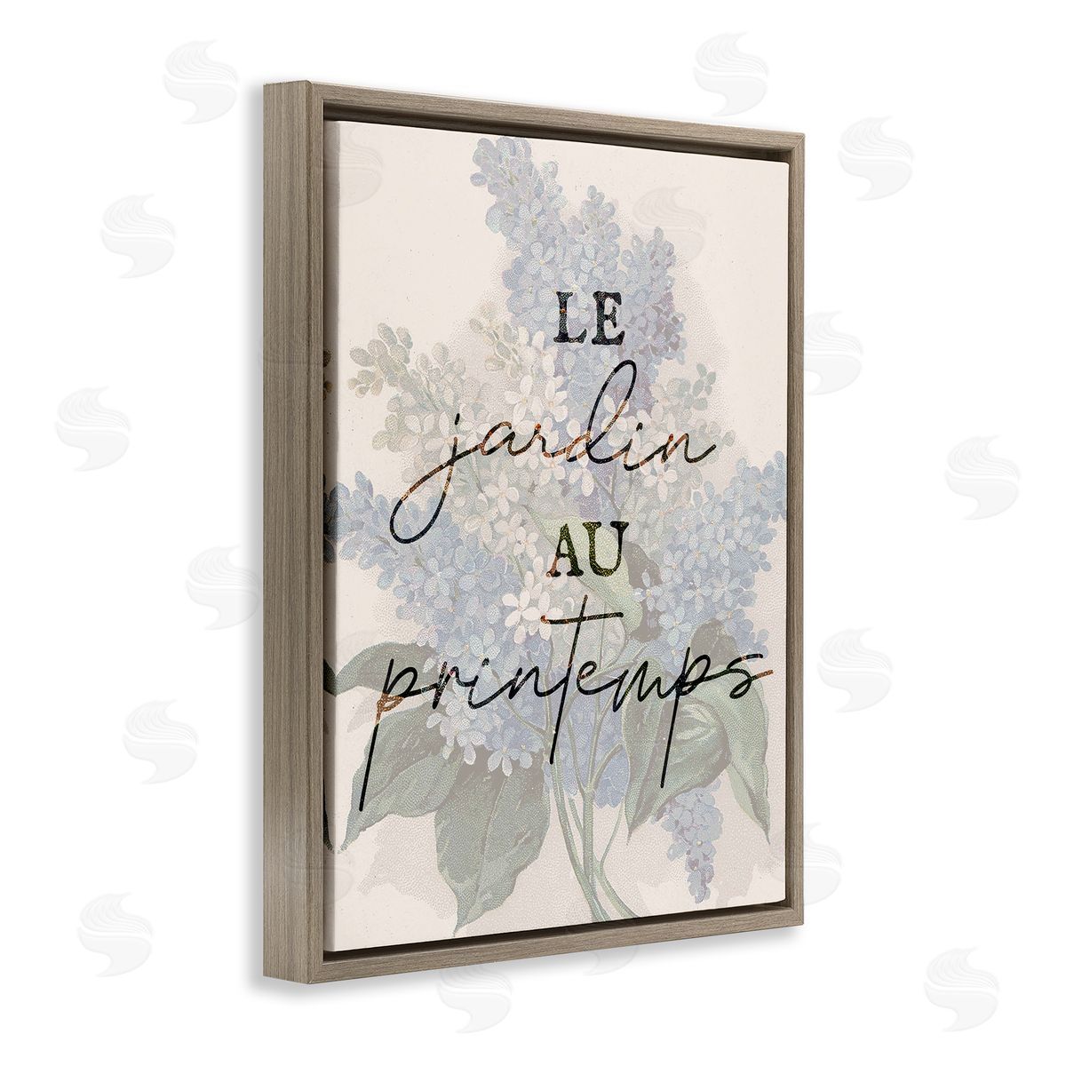 Lil' Rue Garden In Spring French Canvas Wall Art Print