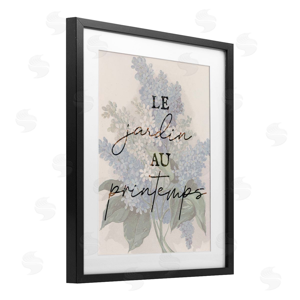 Lil' Rue Garden In Spring French Canvas Wall Art Print