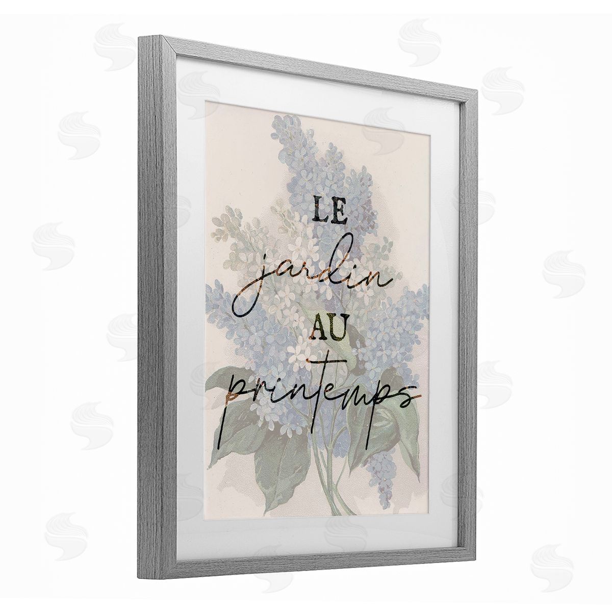 Lil' Rue Garden In Spring French Canvas Wall Art Print