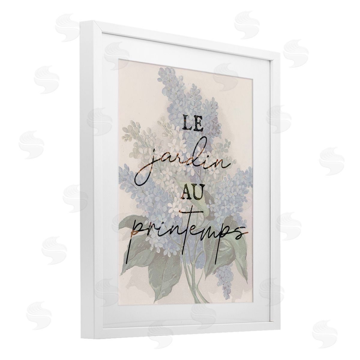 Lil' Rue Garden In Spring French Canvas Wall Art Print