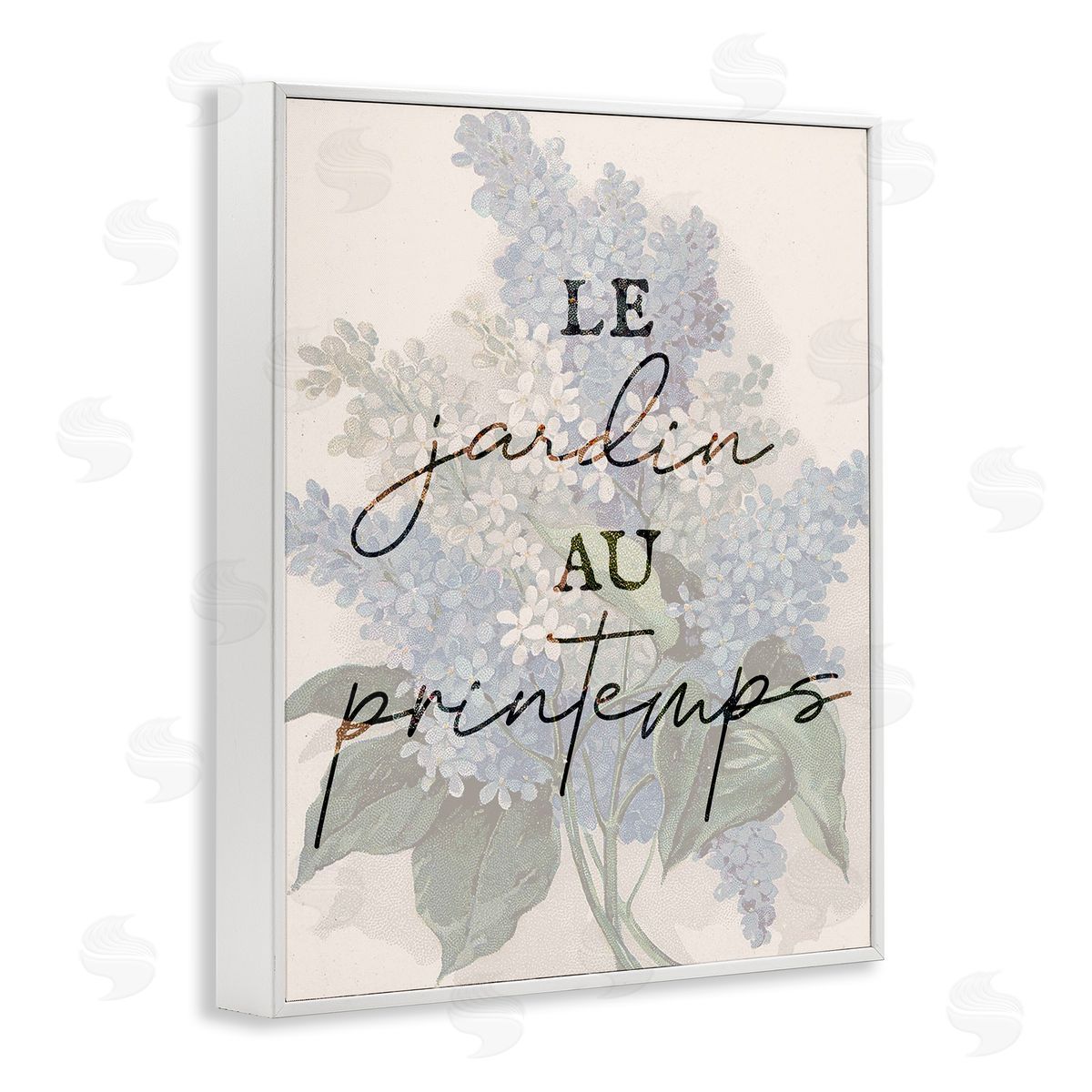 Lil' Rue Garden In Spring French Canvas Wall Art Print