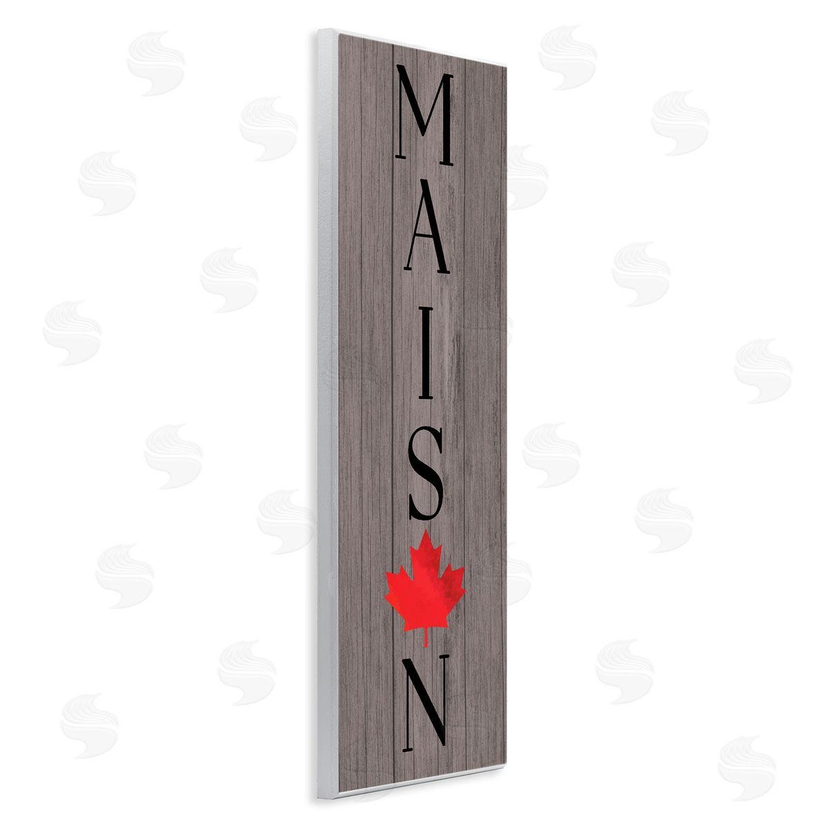 Lil' Rue Maison Typography with Maple Canvas Wall Art Print