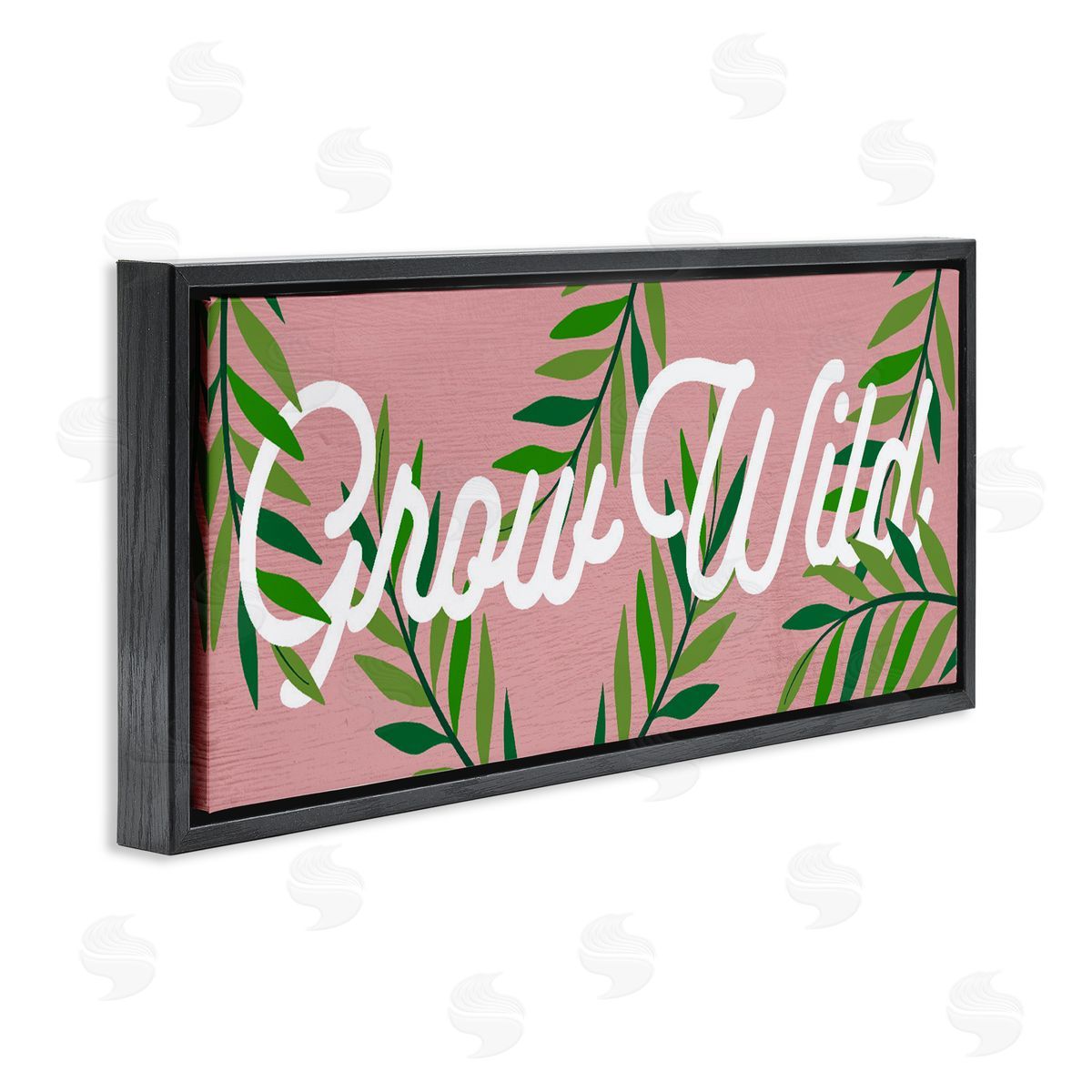 Lil' Rue Pink & Green Grow Wild Canvas Wall Art Print