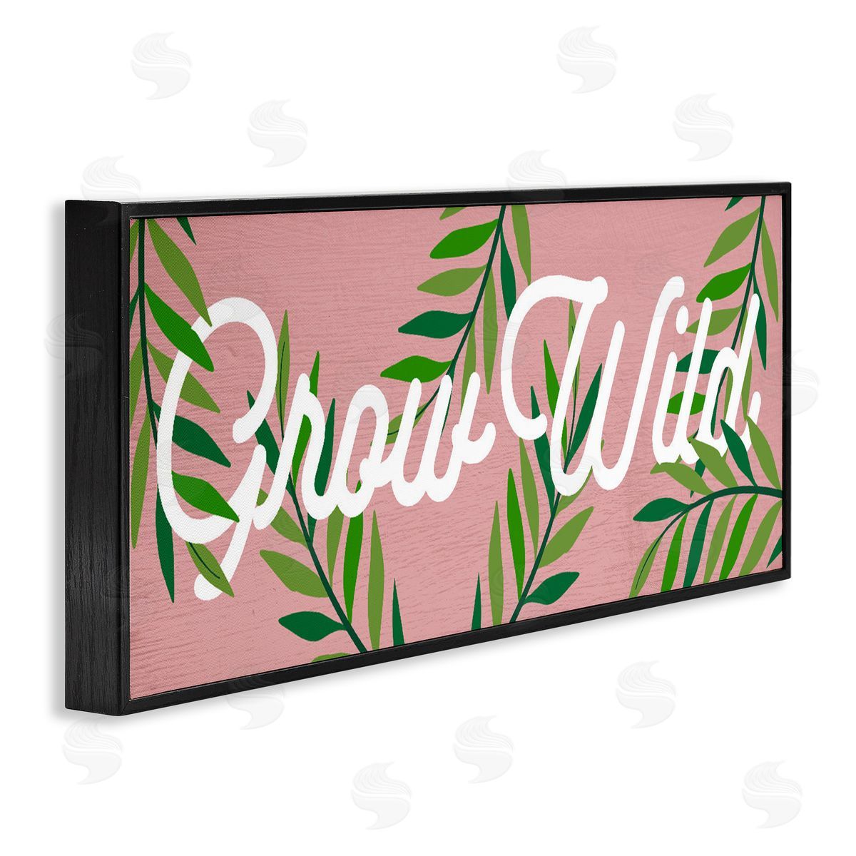 Lil' Rue Pink & Green Grow Wild Canvas Wall Art Print