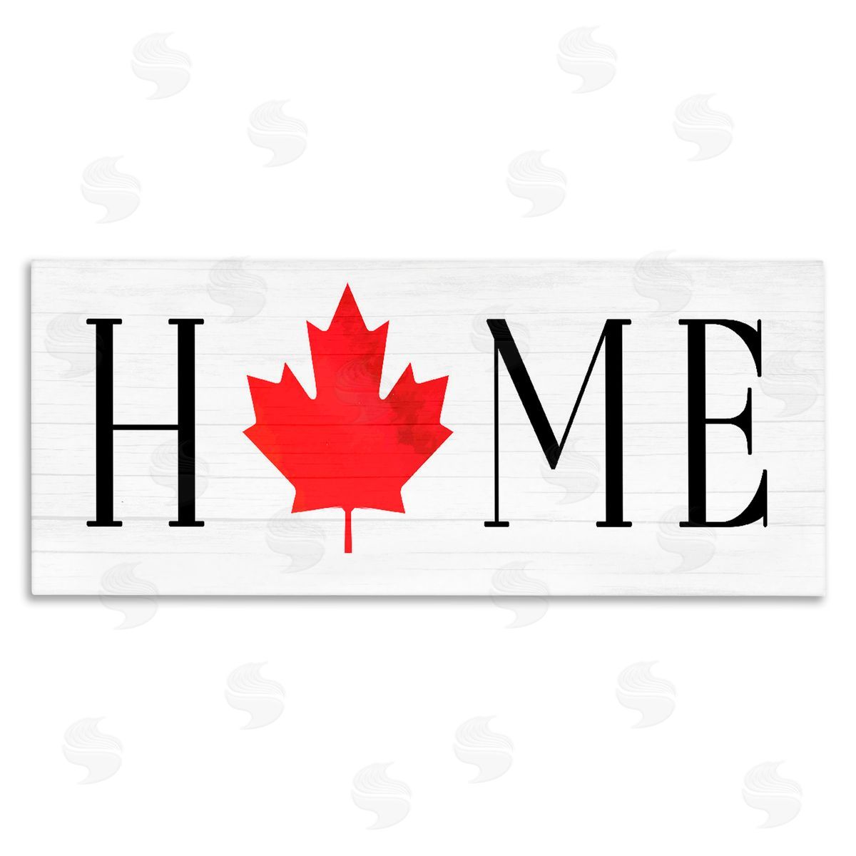 Lil' Rue Home Red Maple Leaf Canvas Wall Art Print