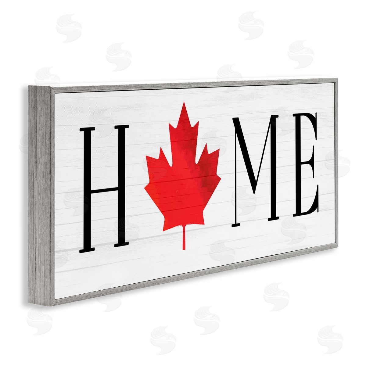 Lil' Rue Home Red Maple Leaf Canvas Wall Art Print