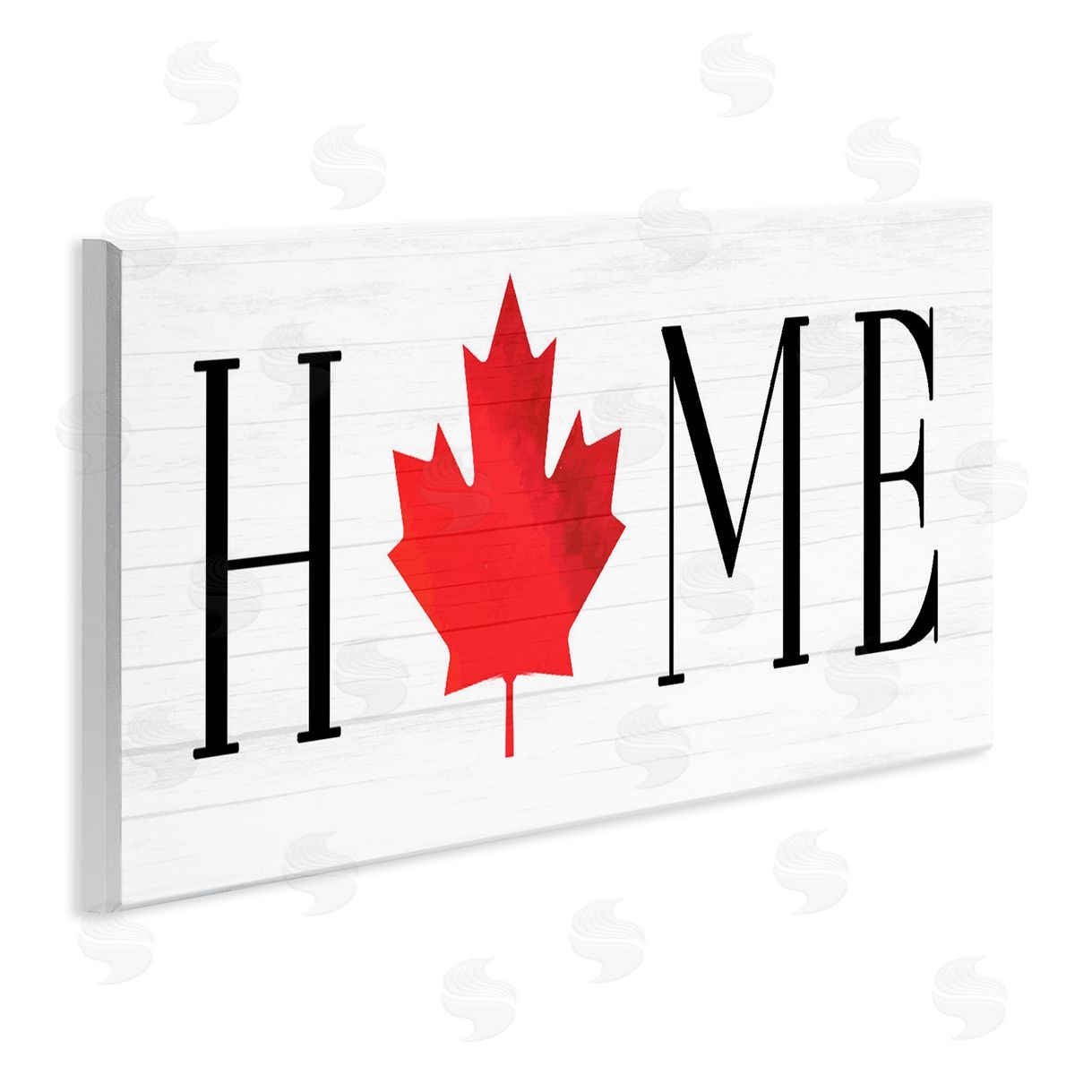Lil' Rue Home Red Maple Leaf Canvas Wall Art Print