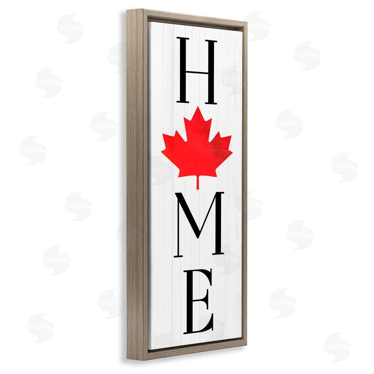Lil' Rue Home with Red Leaf Canvas Wall Art Print