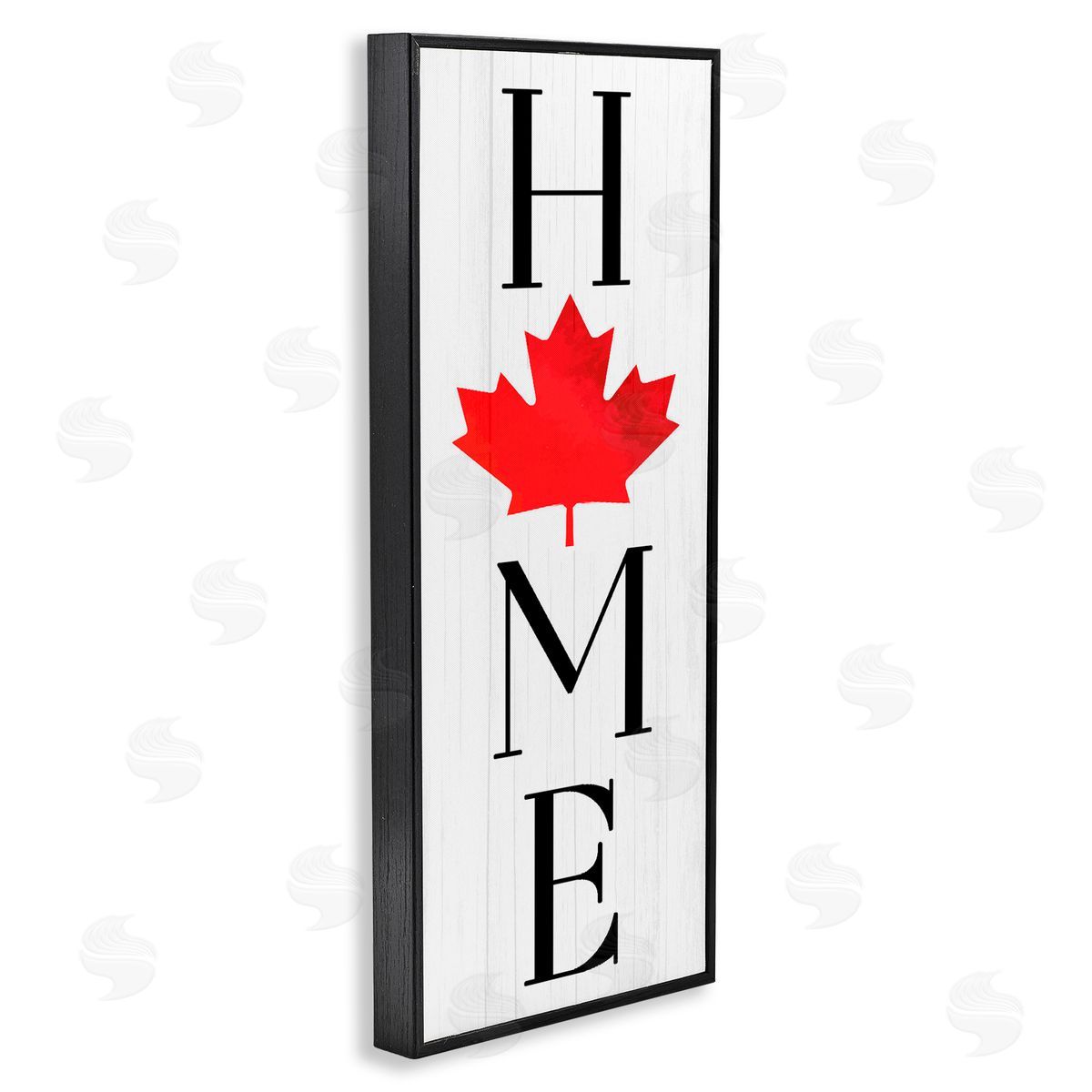 Lil' Rue Home with Red Leaf Canvas Wall Art Print