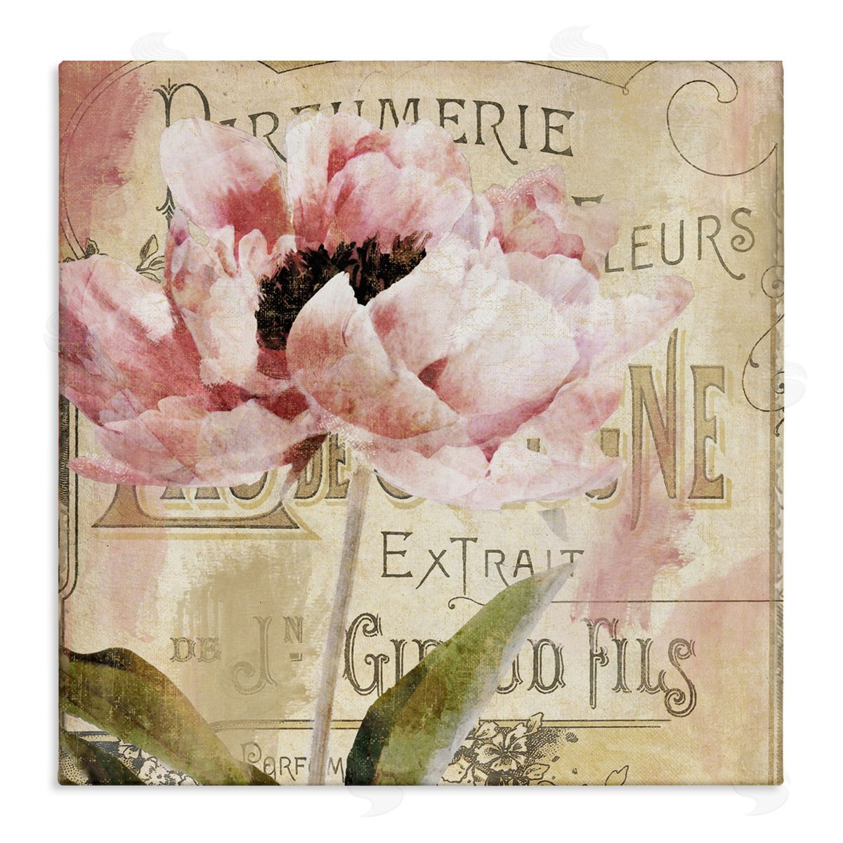 Sophie 6 Jardin Rouge Vintage Blossom Canvas Wall Art Print