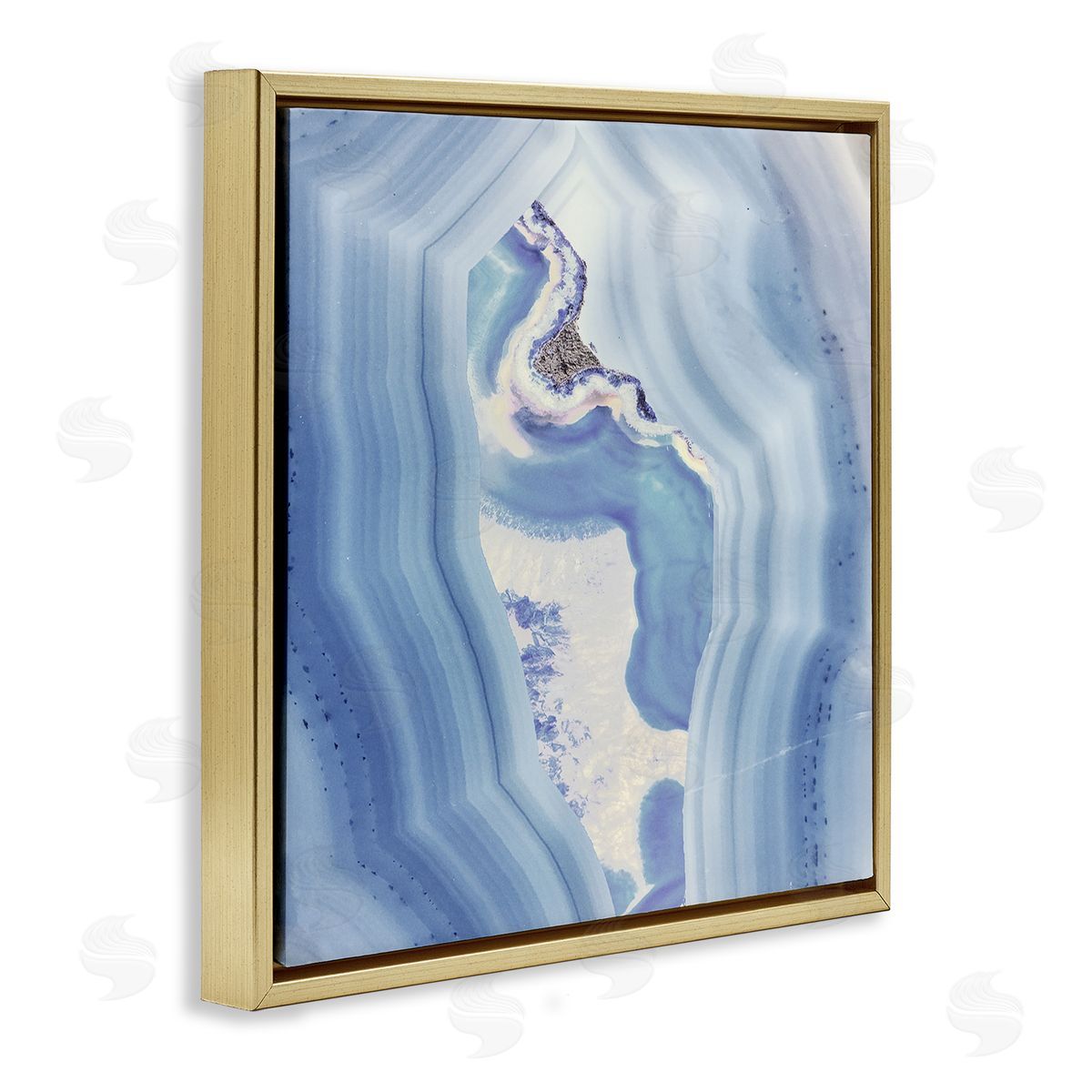 Sophie 6 Bound In Blue Geode Canvas Wall Art Print